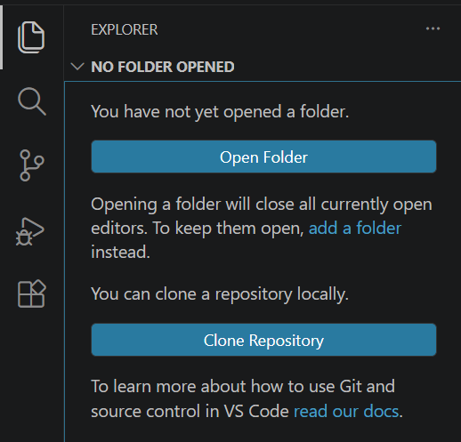 VS Code Explorer